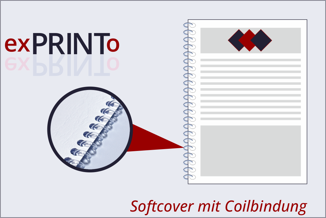 Drucke mit Coilbindung