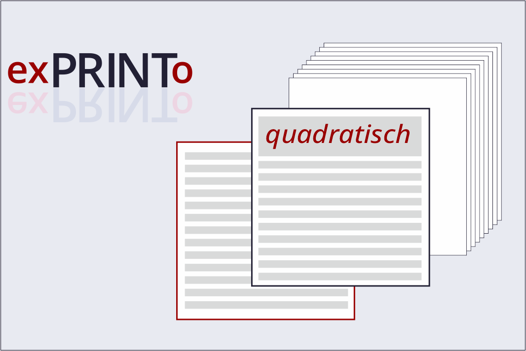 Flyer - in quadratischen Formaten