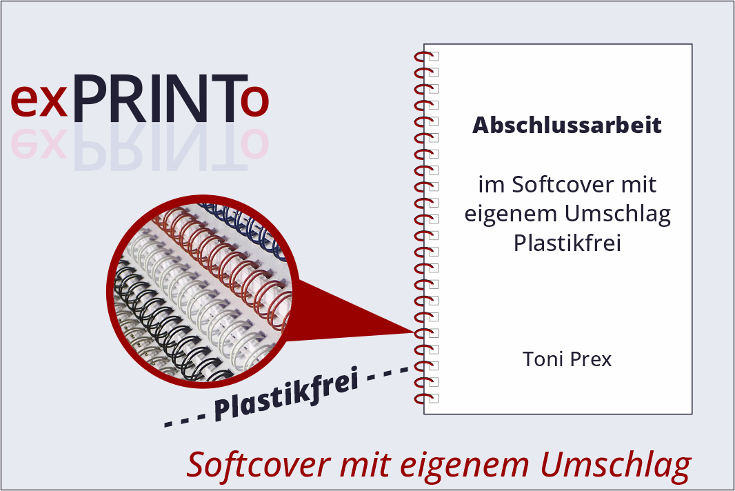 Arbeiten im eigenem Umschlag mit Drahtspiralbindung