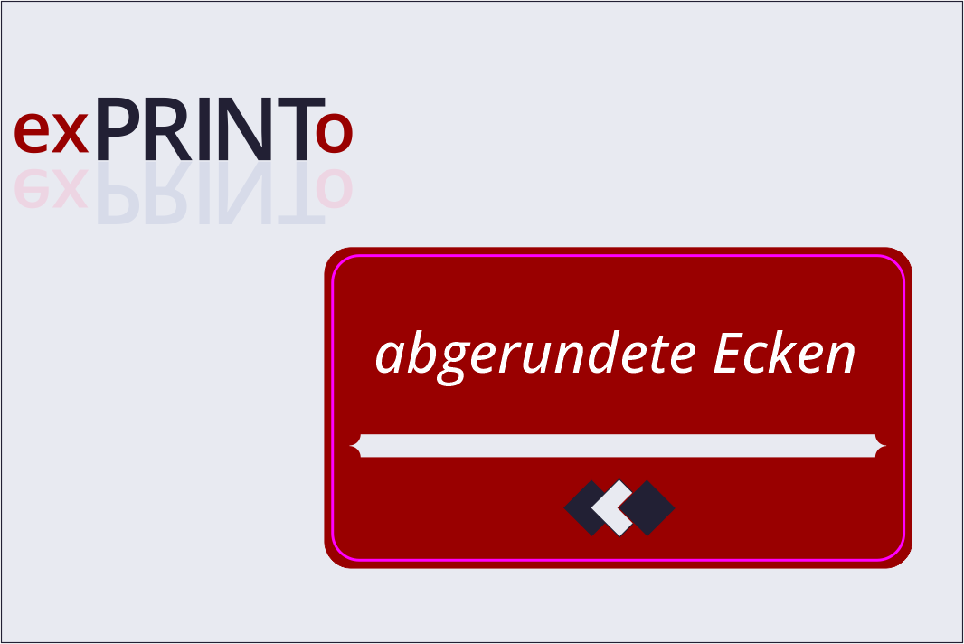 Aufkleber & Sticker - abgerundeten Ecken