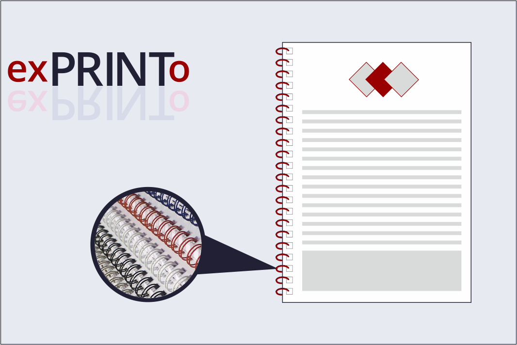 Seminarunterlagen mit Drahtspiralbindung