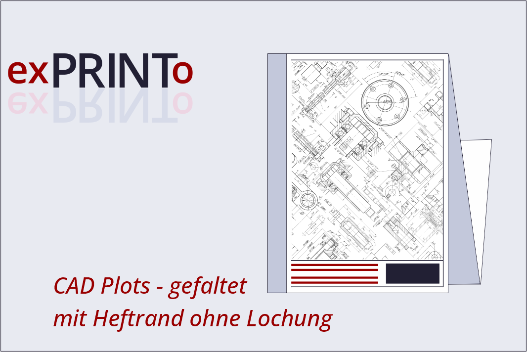 CAD Plots mit Heftrand  